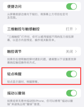 武昌苹果授权维修站分享iPhone轻点无法唤醒怎么办 