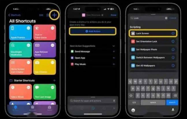 武昌苹果14锁屏维修店分享iPhone14升级iOS16.4后如何创建锁屏快捷方式 