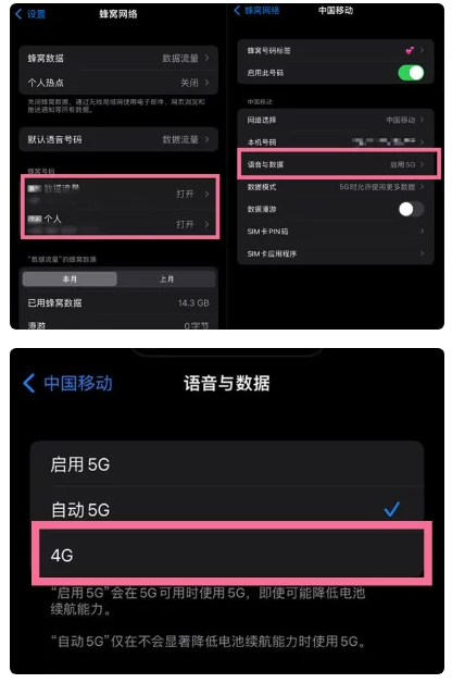 武昌苹果手机维修分享iPhone14如何切换4G/5G? iPhone14 5G网络切换方法 