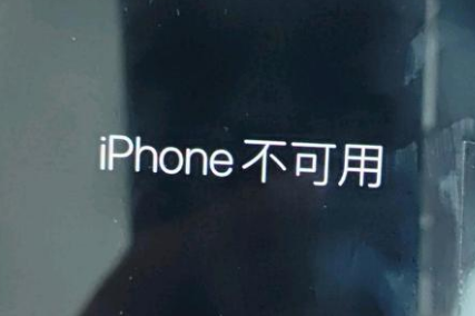 武昌苹果服务网点分享锁屏界面显示“iPhone 不可用”如何解决 