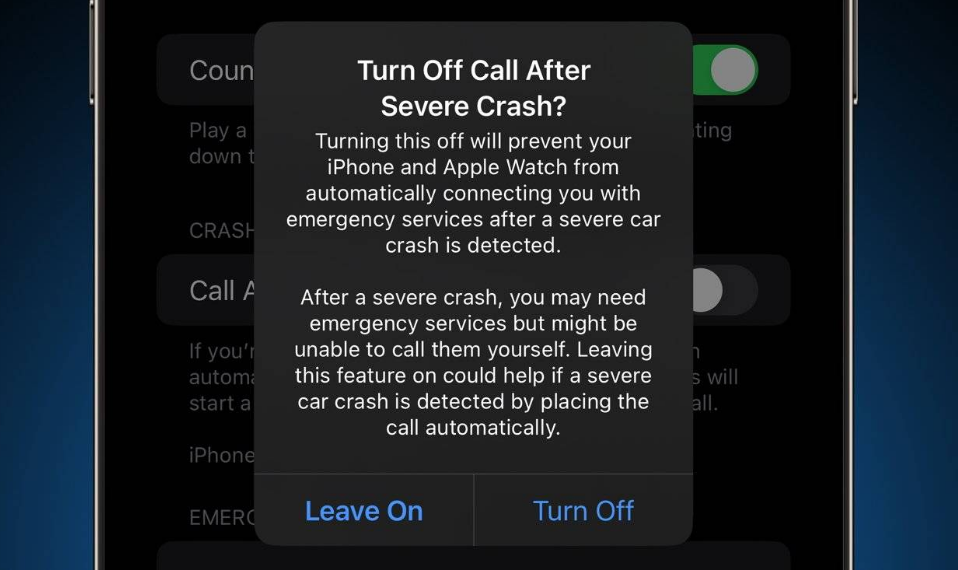 武昌苹果14维修分享 iPhone 14 和 Apple Watch 上关闭崩溃检测 