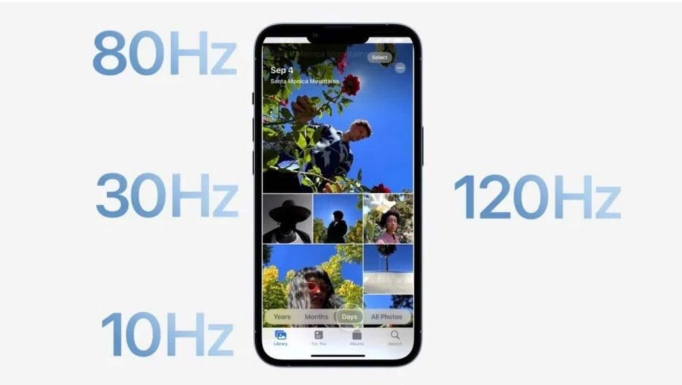 武昌苹果14维修分享iPhone 14有高刷吗 