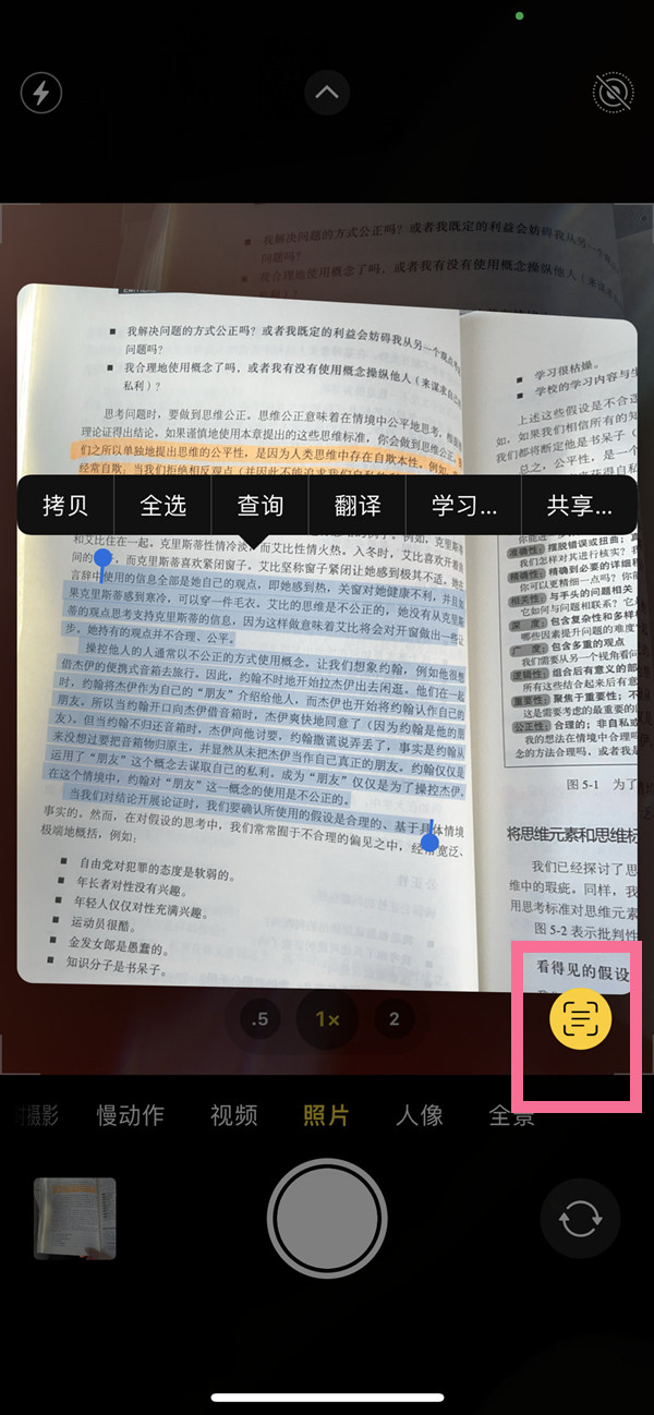 武昌苹果手机维修分享iOS 15照片文字怎么提取 