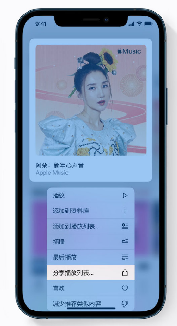 武昌苹果手机维修分享Apple Music 新增新年歌单，快来分享给好友 